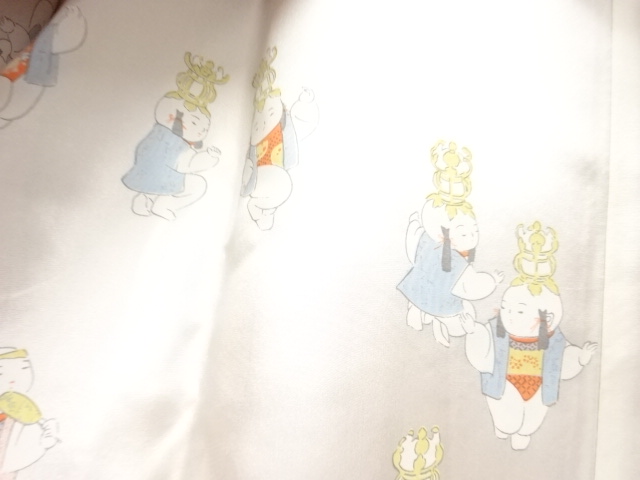  波模様織り出し道中着